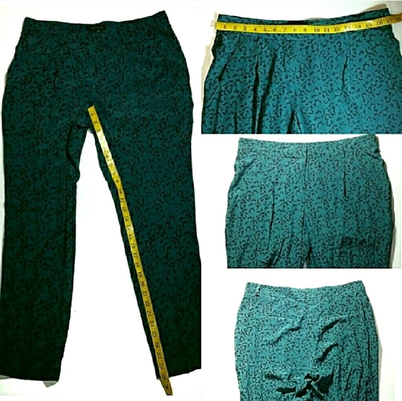 Theory Animal Print Silk Trousers Size 10 (A) - Picture 5 of 5